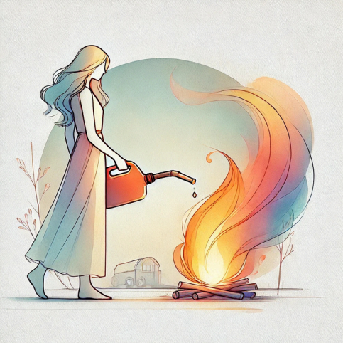 Flame illustration